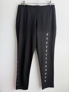 Calvin Klein Black High-Rise Ponte Pants